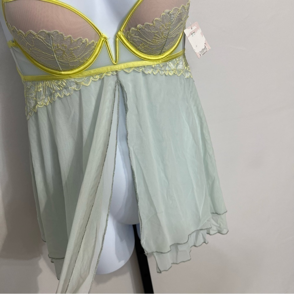 Auden mint and yellow nightie size Small - Picture 3 of 15